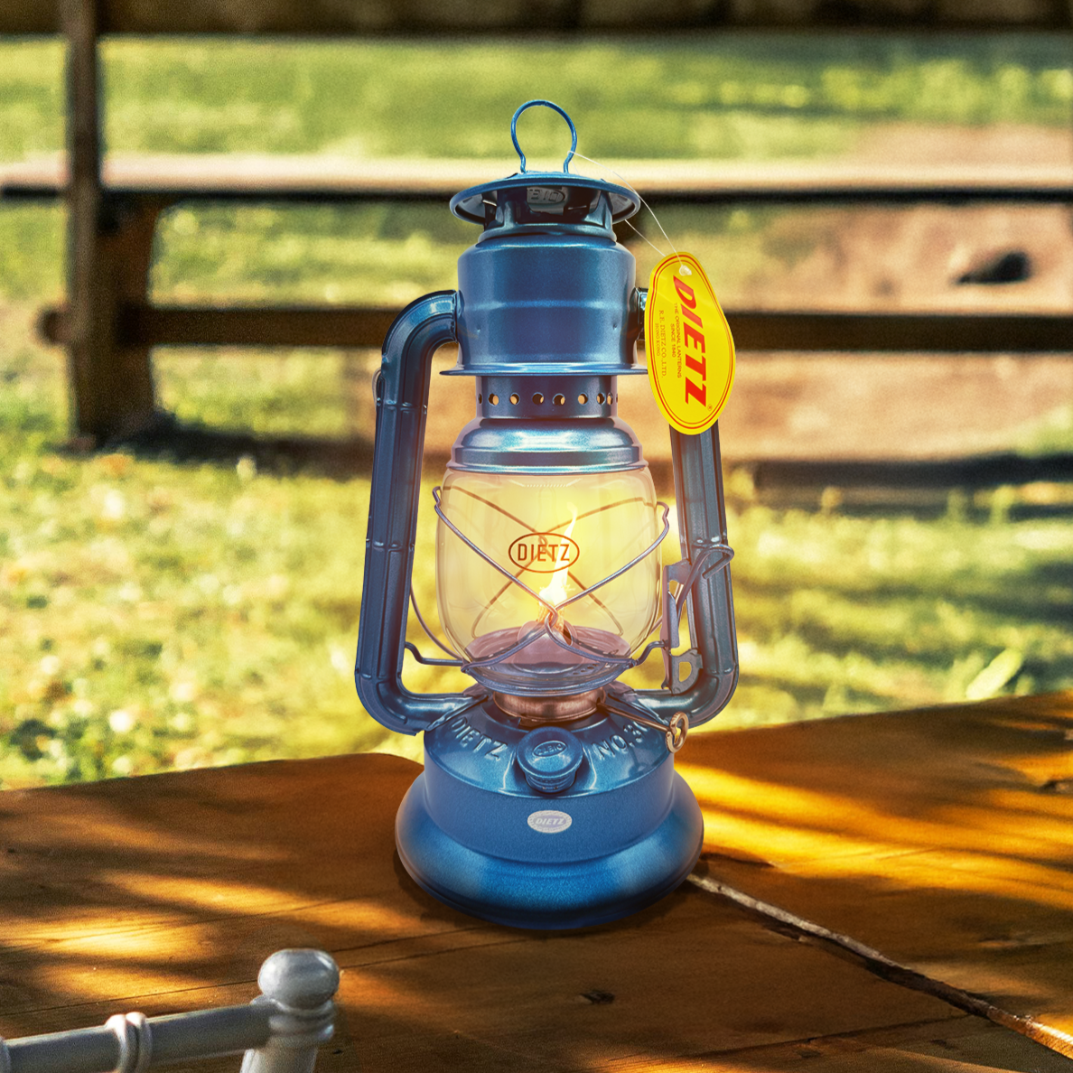 Antique Dietz Lanterns Dietz No. 1 Little Wizard Blue Oil Kerosene