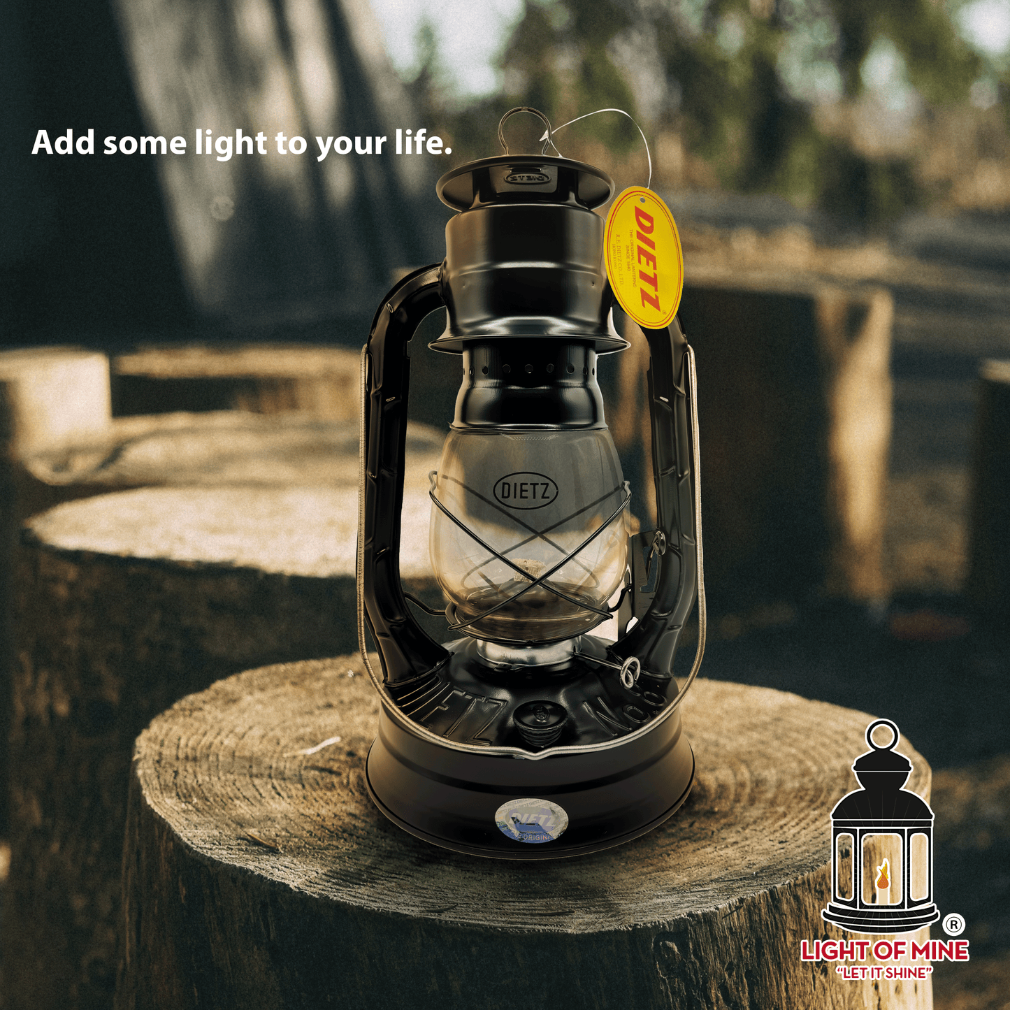 Light Of Mine - Dietz #08 Air Pilot Black Oil Lantern with Replacement Wick Strips (Black)