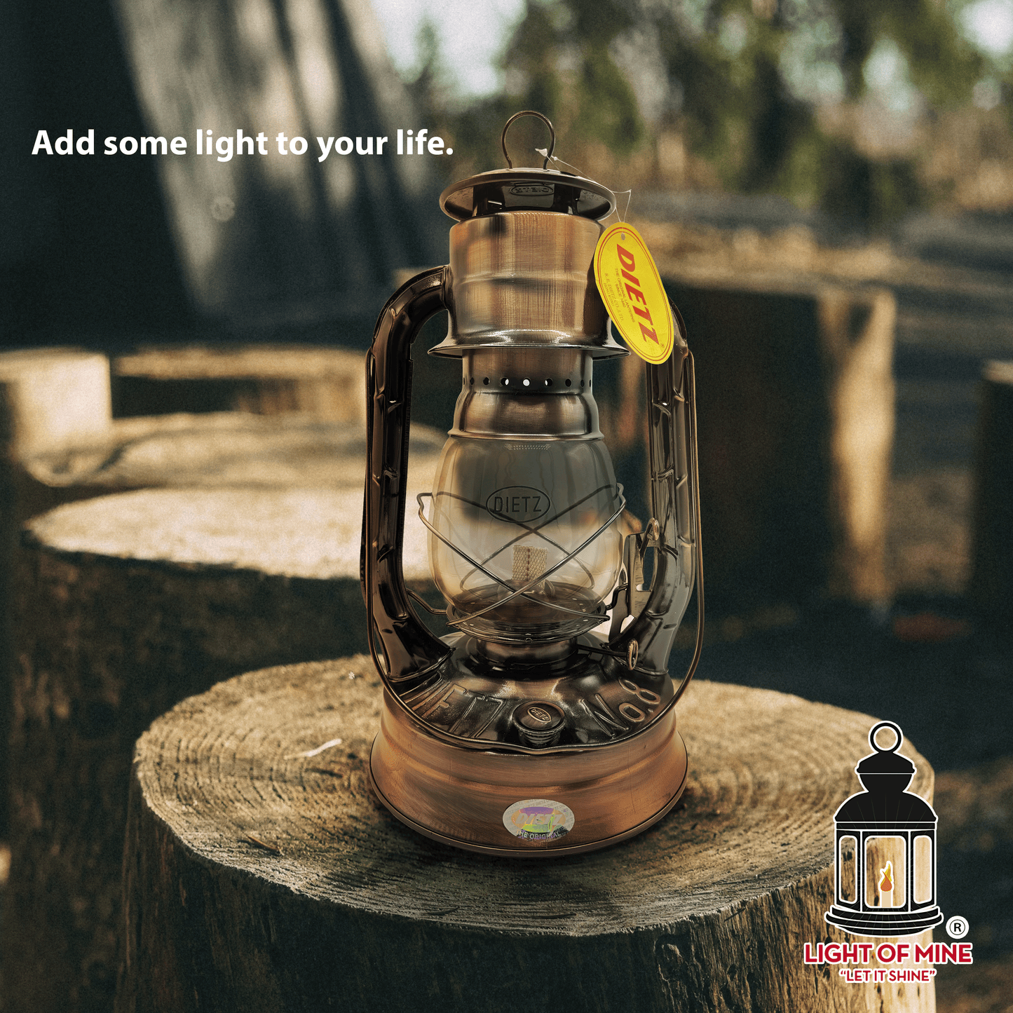 Light Of Mine - Dietz #08 Air Pilot Bronze Oil Lantern with Replacement Wick Strips (Bronze)