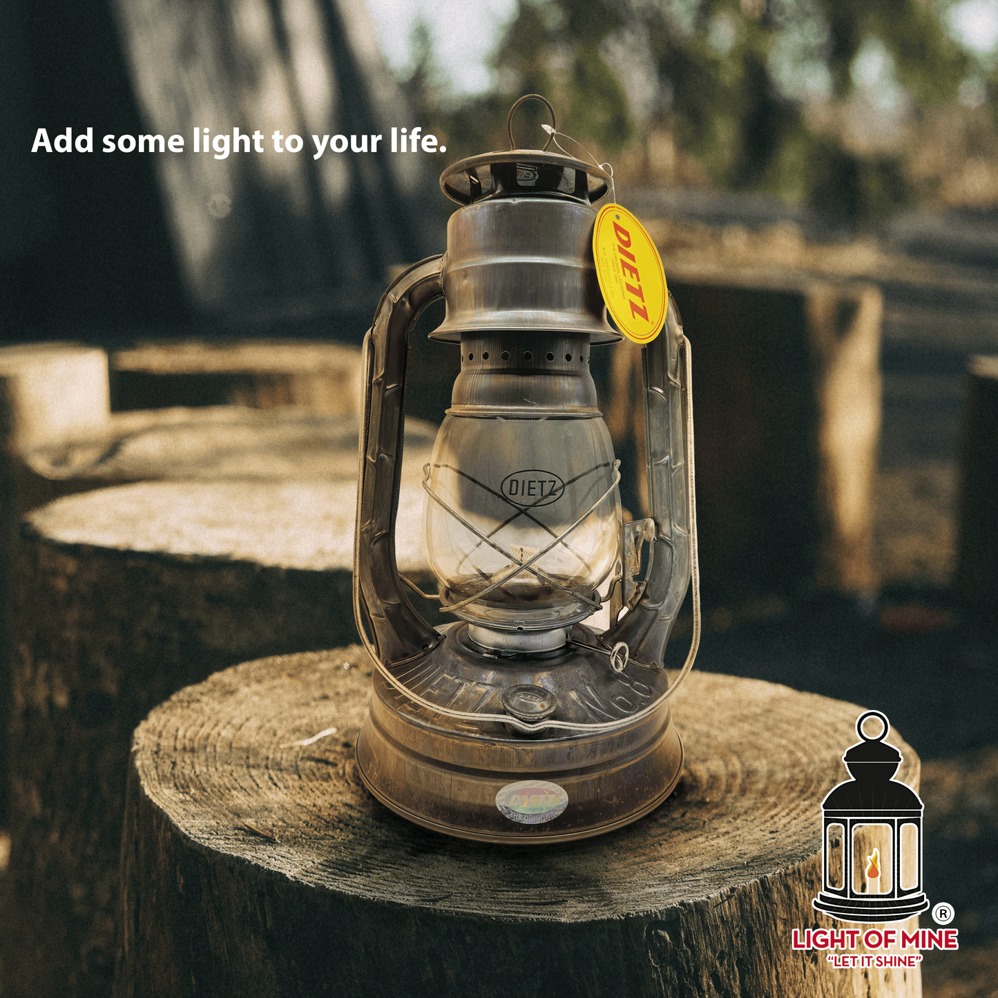 Light Of Mine - Dietz #08 Air Pilot Unfinished Oil Lantern with Replacement Wick Strips (Unfinished)