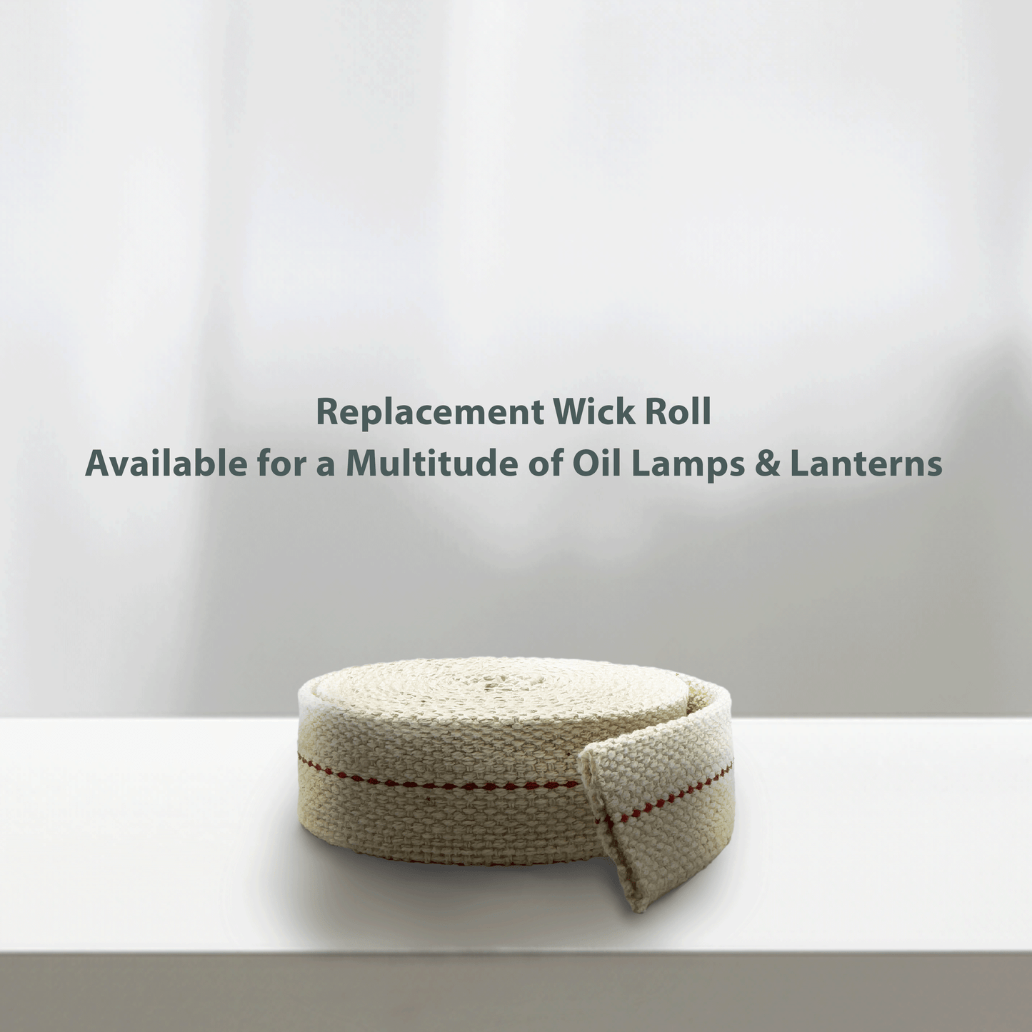 Light Of Mine 1" Inch 100% Cotton Flat Wick 6 Foot Roll for Oil Lamps