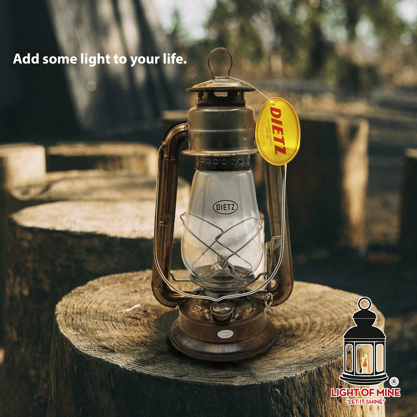 Light Of Mine - Dietz #20 Junior Unfinished Oil Lantern with 5/8" Replacement Wick Strips (Unfinished)