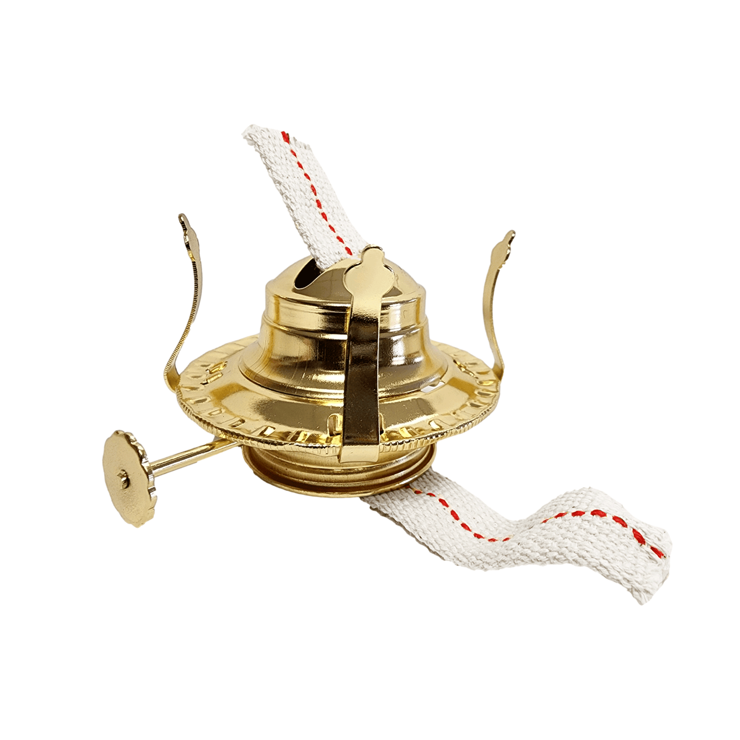 Light Of Mine - 1 Pack of #2 Brass Plated Burners with Nonremovable Reduction Ring for Antique Hurricane Lamps (NO2, 1pk)