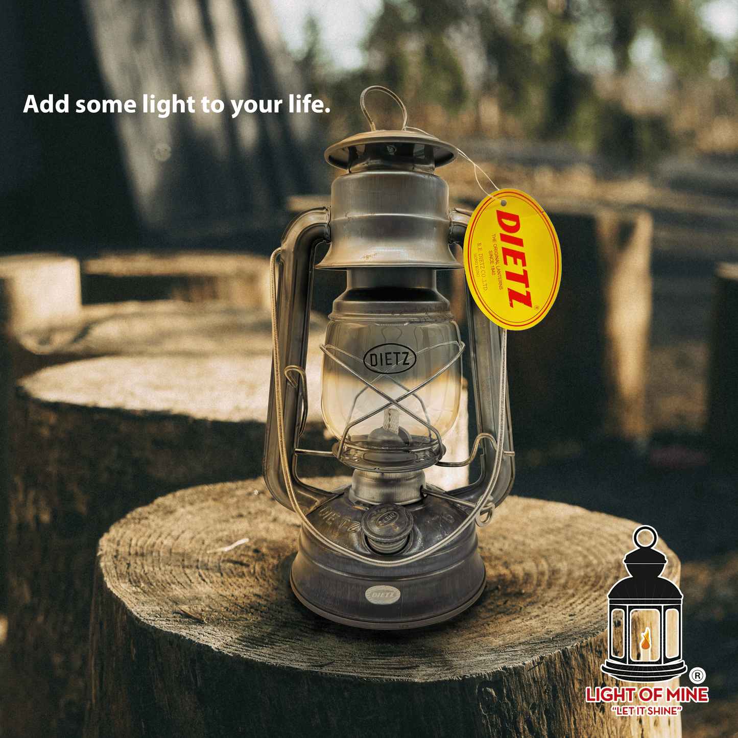 Light Of Mine - Dietz #76 Original Unfinished Oil Lantern with 1/2" Replacement Wick Strips (Unfinished)