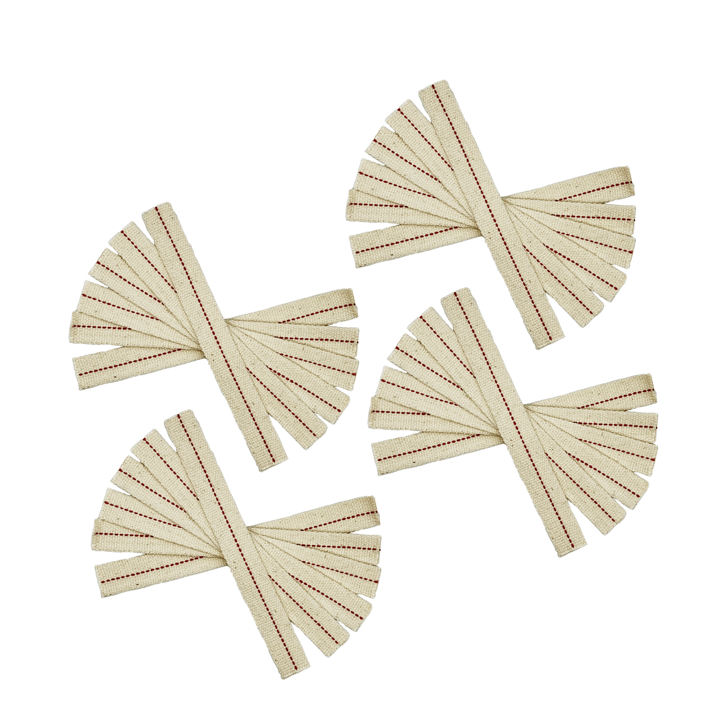 Light of Mine - 7/8" Inch - 8" Long Wick Strips, 100% Cotton Flat Wick - 24 Pack, for Paraffin Oil, Kerosene Based Lanterns, and Oil Lamps with Genuine Red Stitch
