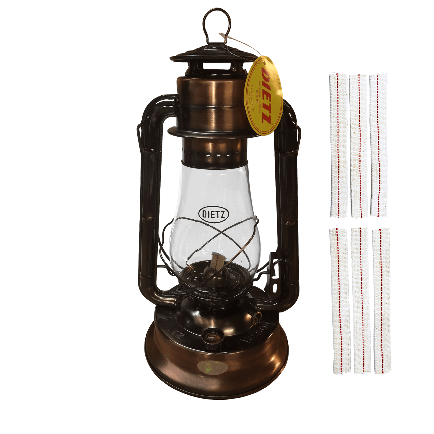 Light Of Mine - Dietz #80 Blizzard Bronze Oil Lantern with Replacement Wick Strips (Bronze)