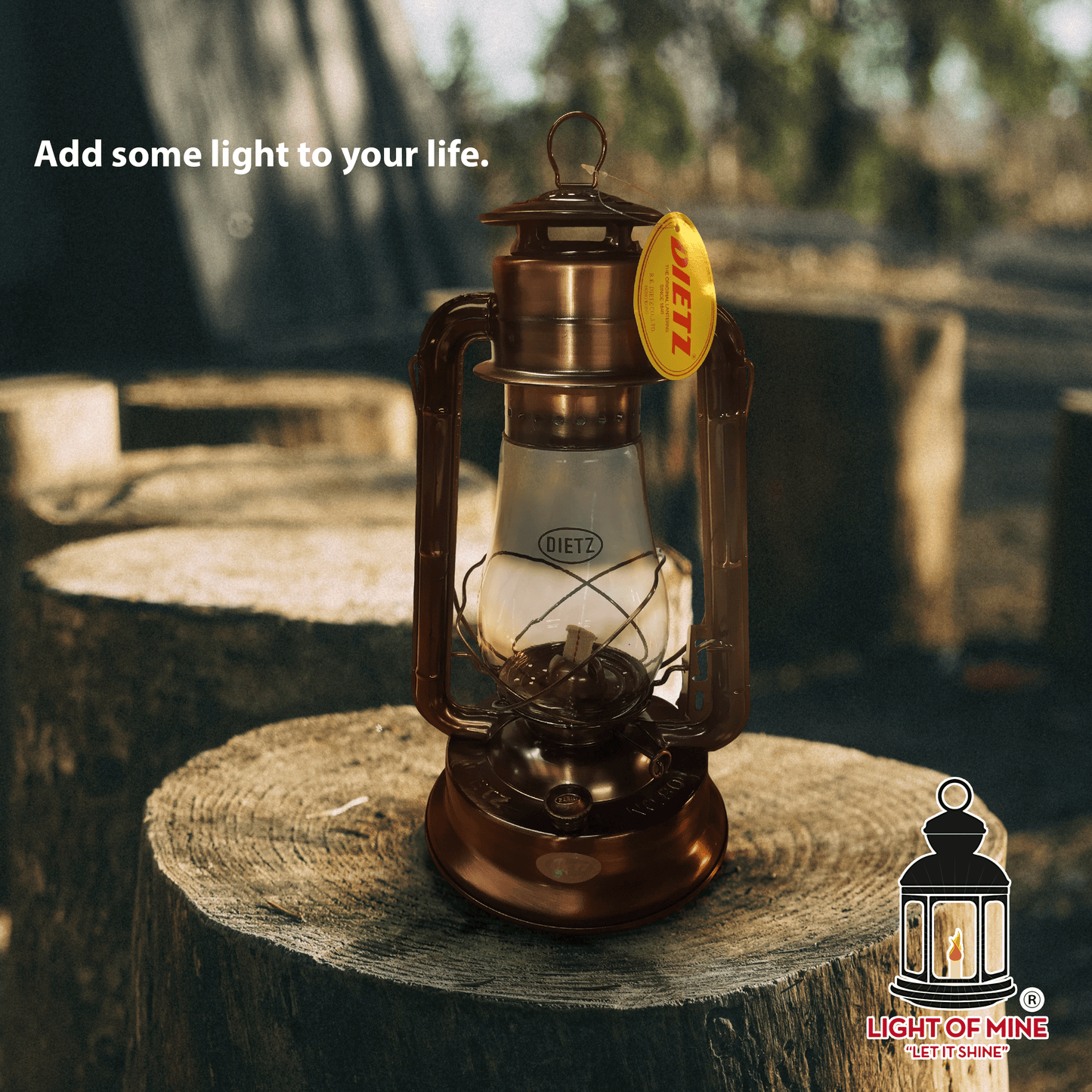 Light Of Mine - Dietz #80 Blizzard Bronze Oil Lantern with Replacement Wick Strips (Bronze)