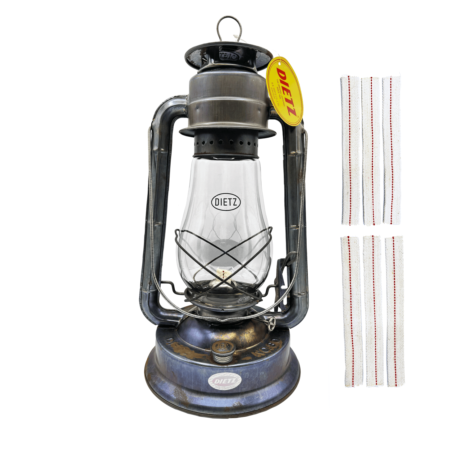Light Of Mine - Dietz #80 Blizzard Unfinished Oil Lantern with 7/8" Replacement Wick Strips (Unfinished)