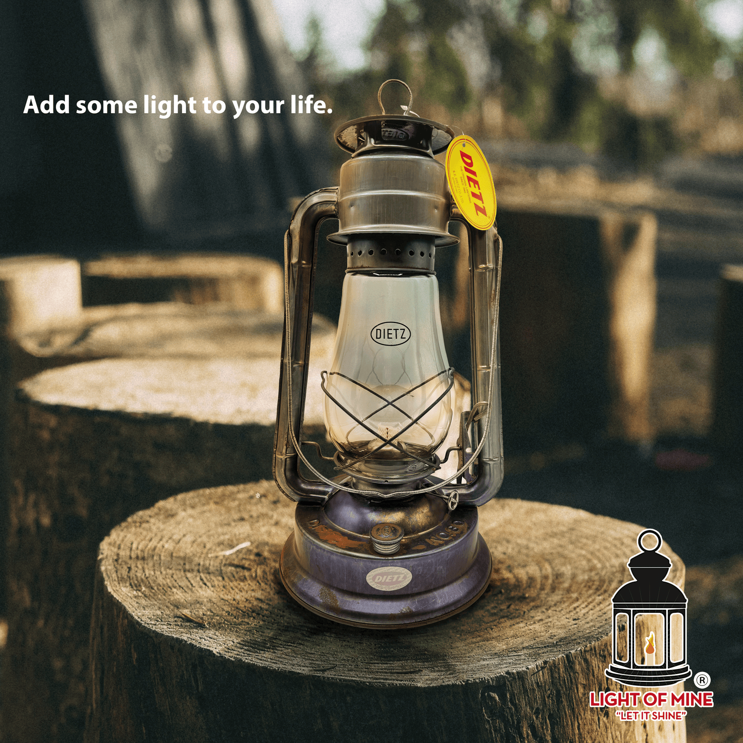 Light Of Mine - Dietz #80 Blizzard Unfinished Oil Lantern with 7/8" Replacement Wick Strips (Unfinished)