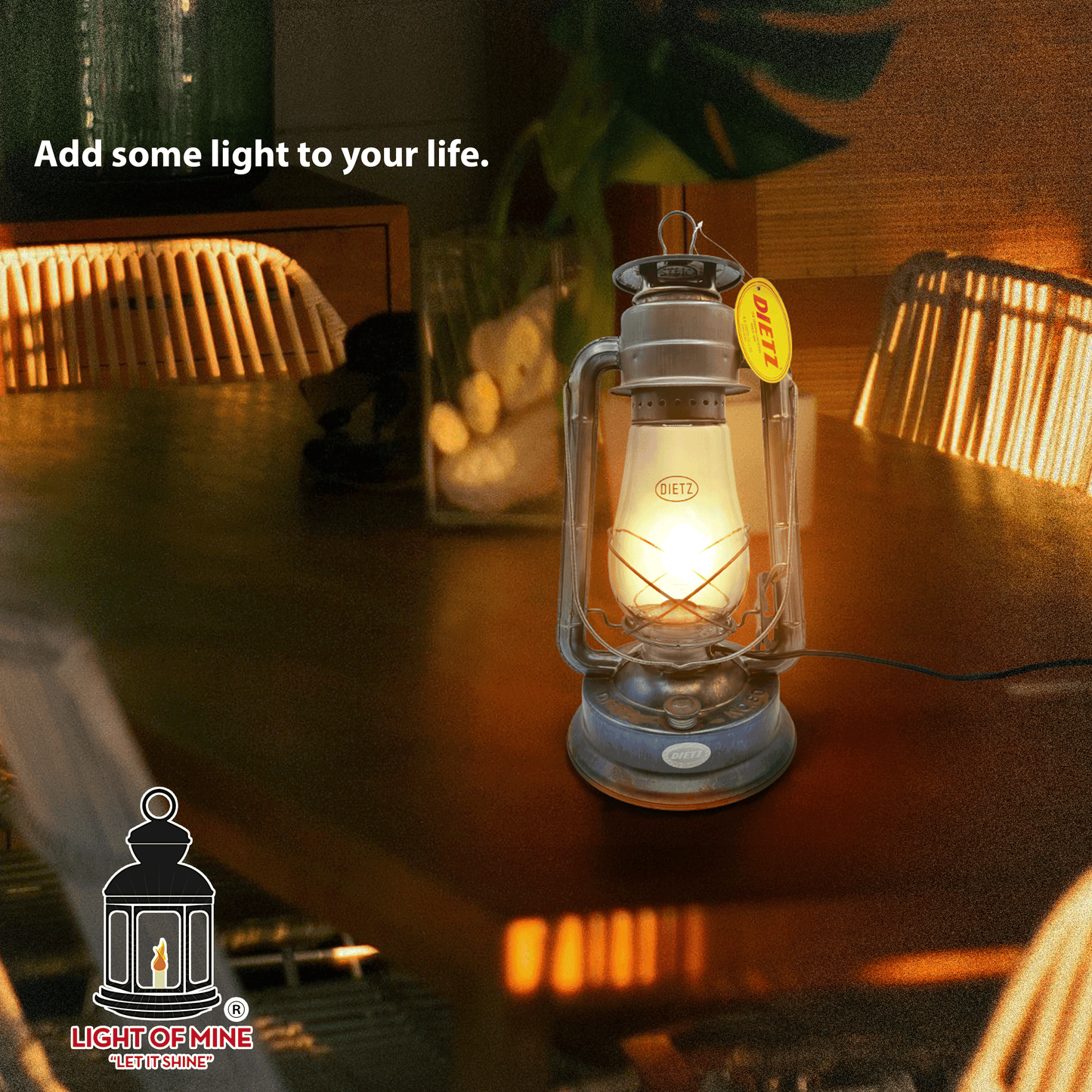 Light Of Mine - Dietz #80 Blizzard Unfinished Oil Lantern with 7/8" Replacement Wick Strips and Conversion Kit for Electric Burner (Unfinished, Electric)