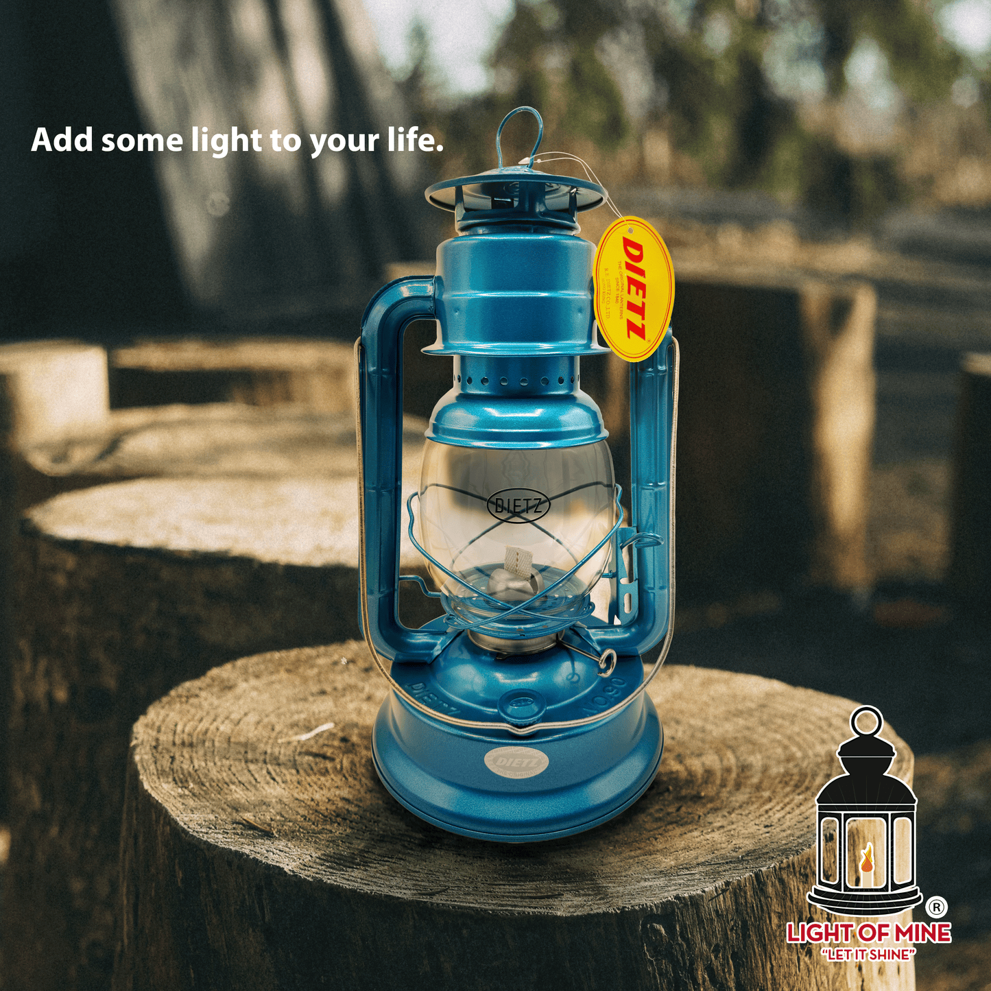 Light Of Mine - Dietz #90 D-Lite Blue Oil Lantern with 7/8" Replacement Wick Strips (#90 Blue)