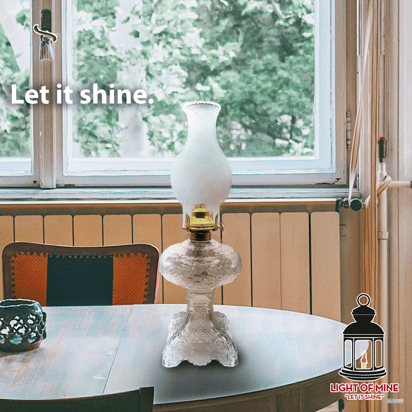 Light of Mine - Princess Feather Oil Lamp Replacement Clear Base (Base Only)