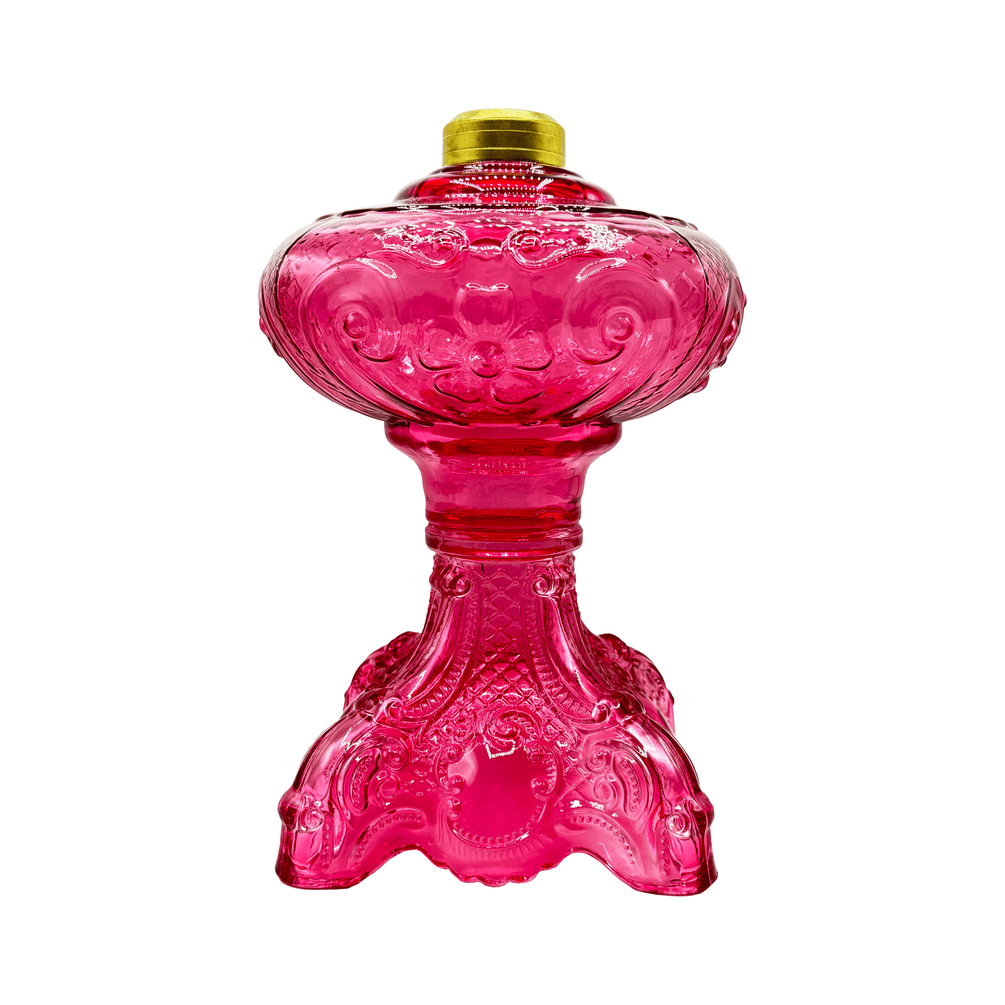 Light of Mine - Princess Feather Oil Lamp Replacement Cranberry Base (Base Only)