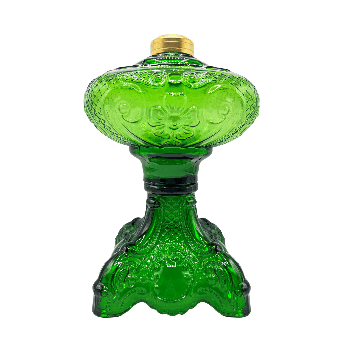 Light of Mine - Princess Feather Oil Lamp Replacement Dark Green Base (Base Only)
