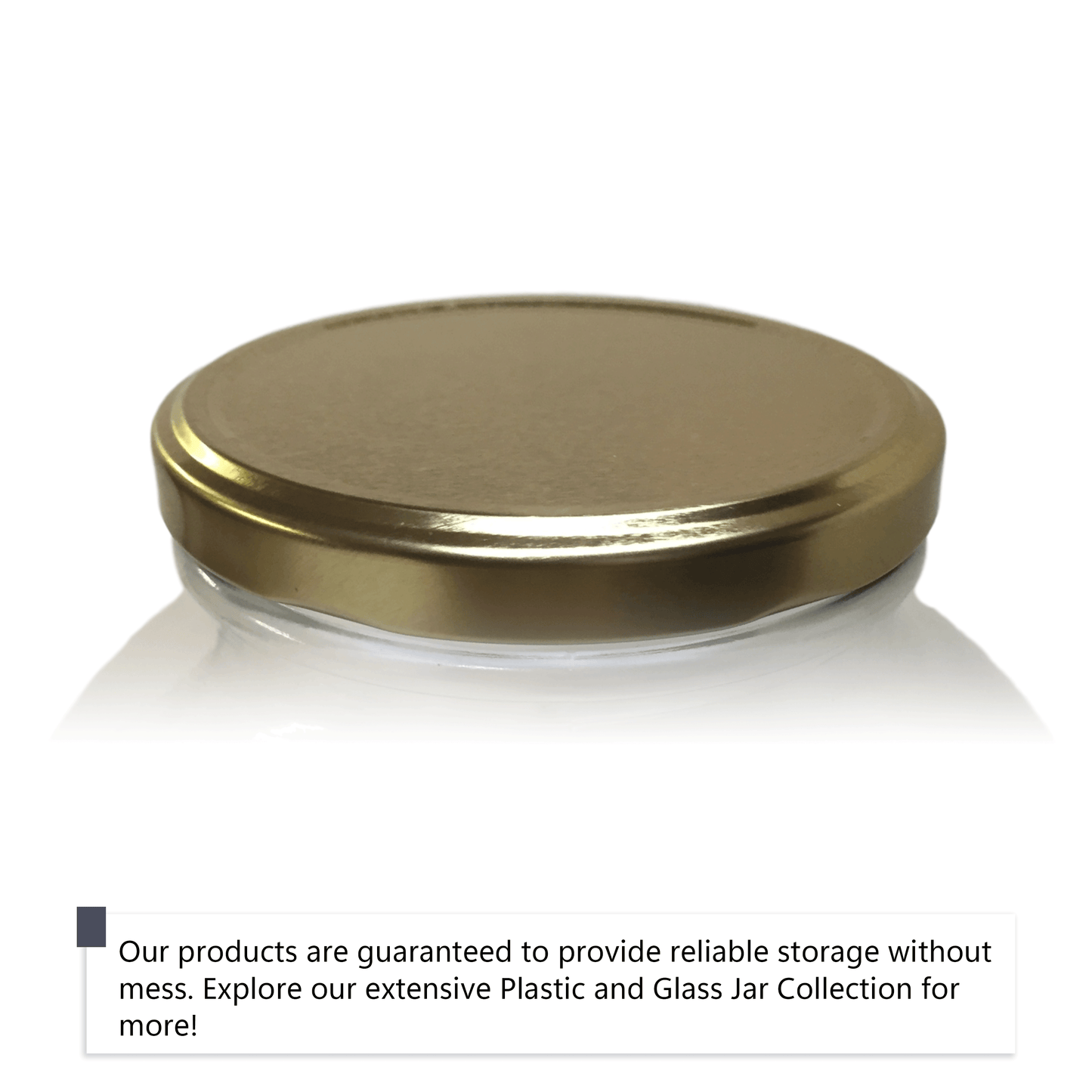 Clearview Containers - 1 Gallon Glass Wide Mouth Jar with Gold Cap Metal Lug Lid (128oz, 4 Pack)