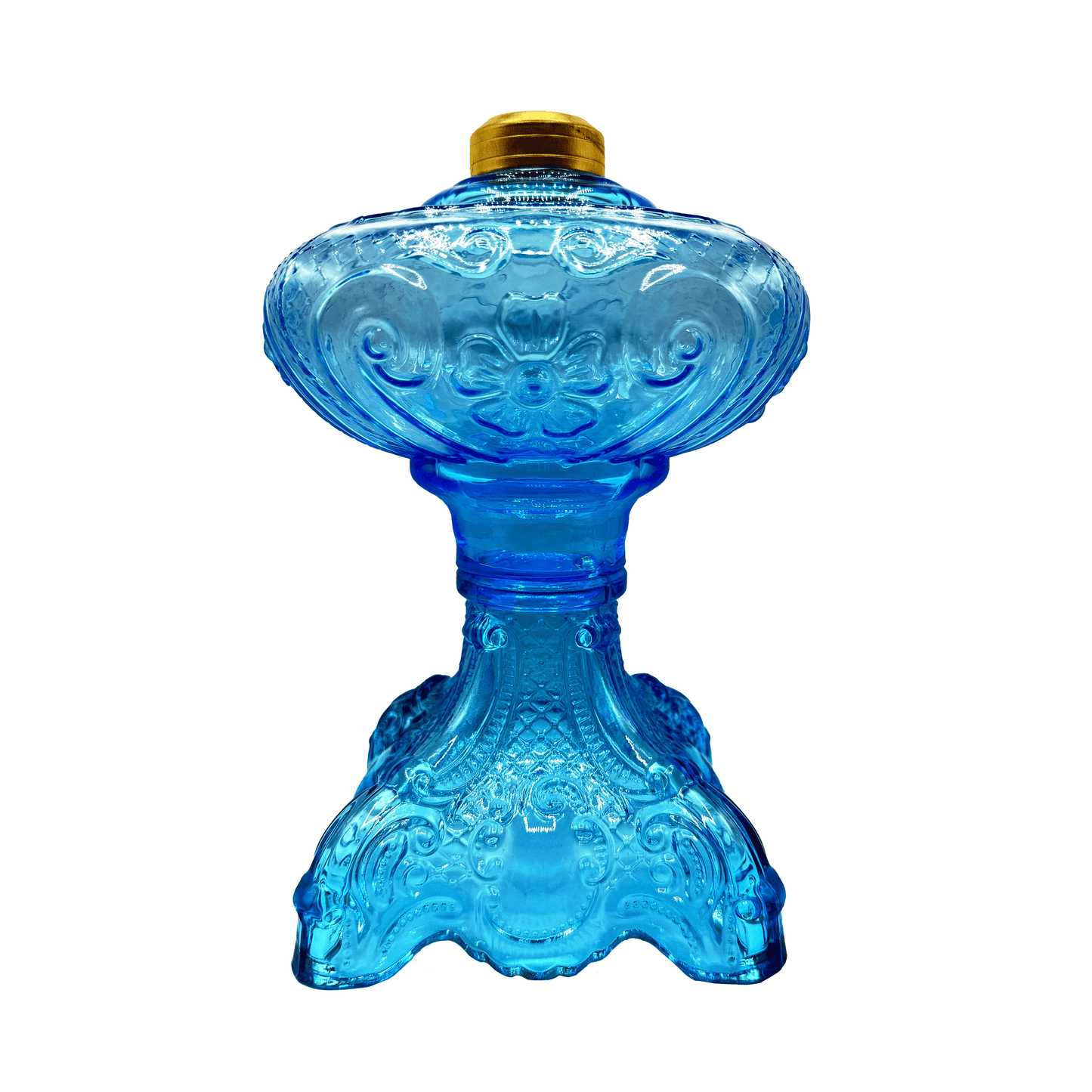 Light of Mine - Princess Feather Oil Lamp Replacement Light Blue Base (Base Only)