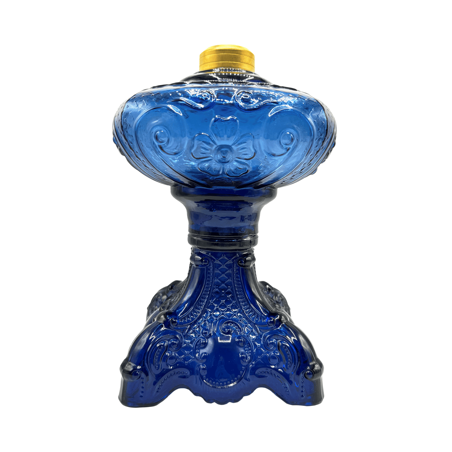 Light of Mine - Princess Feather Oil Lamp Replacement Medium Blue Base (Base Only)
