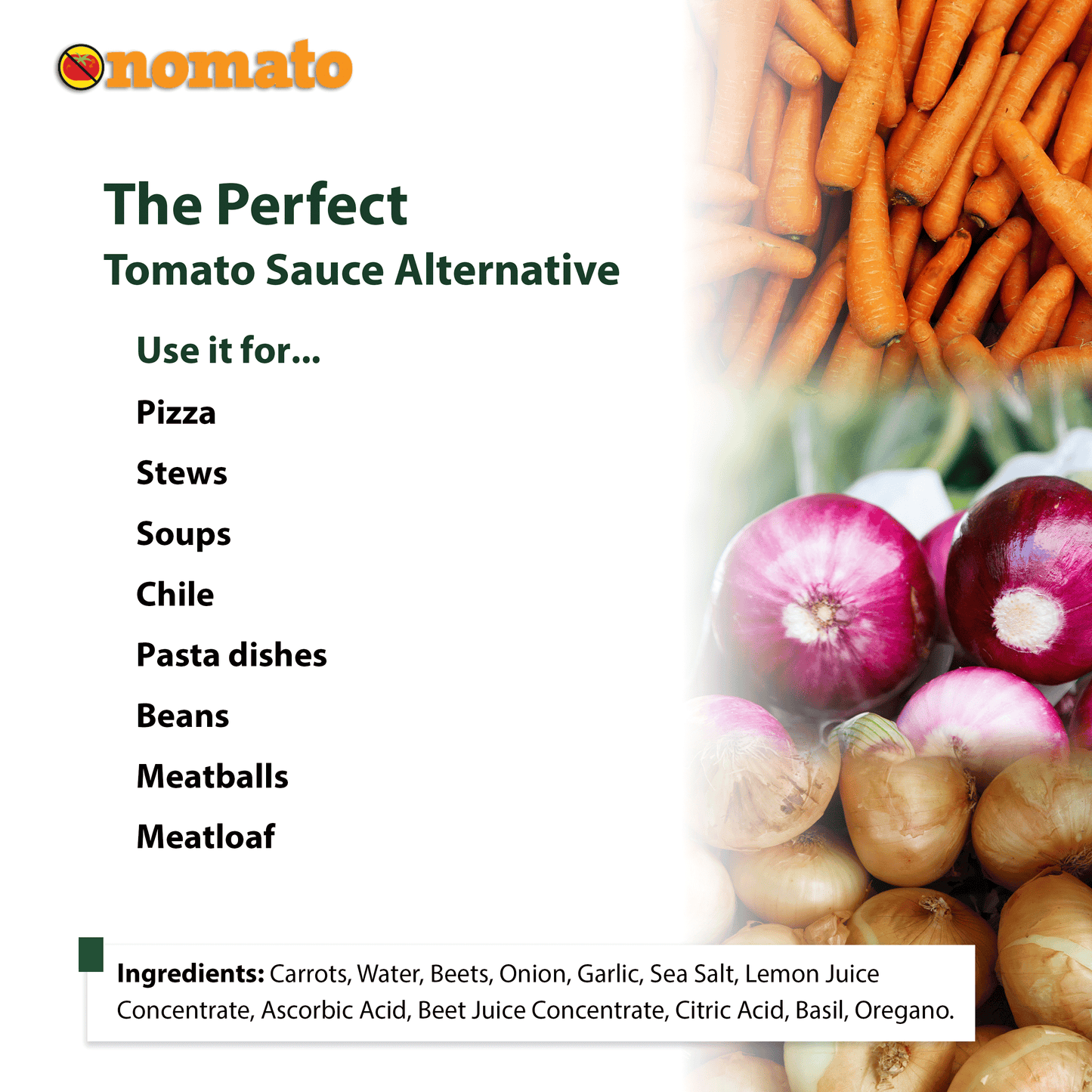 Nomato - 6 Pack of Original Tomato Free Marinara Sauce (24 oz) - Tomato Free, Gluten Free, Nut Free and Dairy Free (Marinara, 6 Pack)