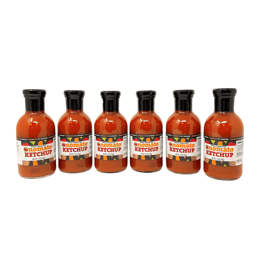Nomato - 6 Pack of Original Tomato Free Ketchup Sauce (13 oz) - Tomato Free, Gluten Free, Nut Free and Dairy Free (Ketchup, 6 Pack)