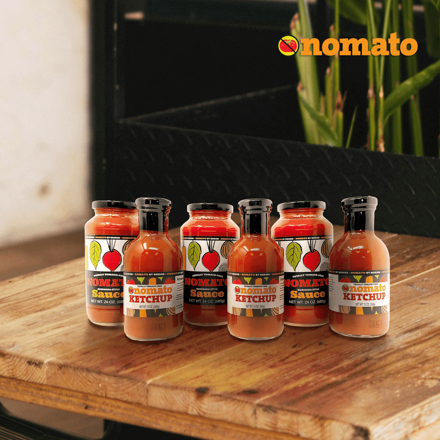Nomato - Bundle Pack of 3X Original Tomato Free Ketchup Sauce (13 oz) and 3X Original Tomato Free Marinara Sauce (24oz) - Tomato Free, Gluten Free, Nut Free and Dairy Free (Bun., 3 of ea.)