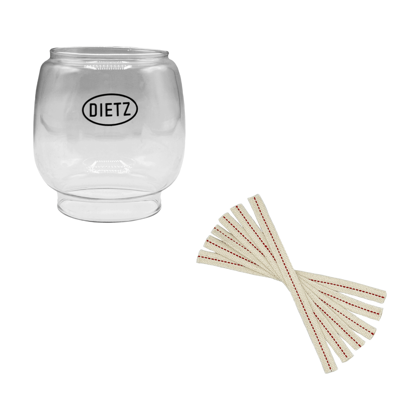 Light of Mine - Dietz #76 Original/#78 Mars Replacement Kit Including Globe and 100% Cotton 1/2" Wick Strips (Original)