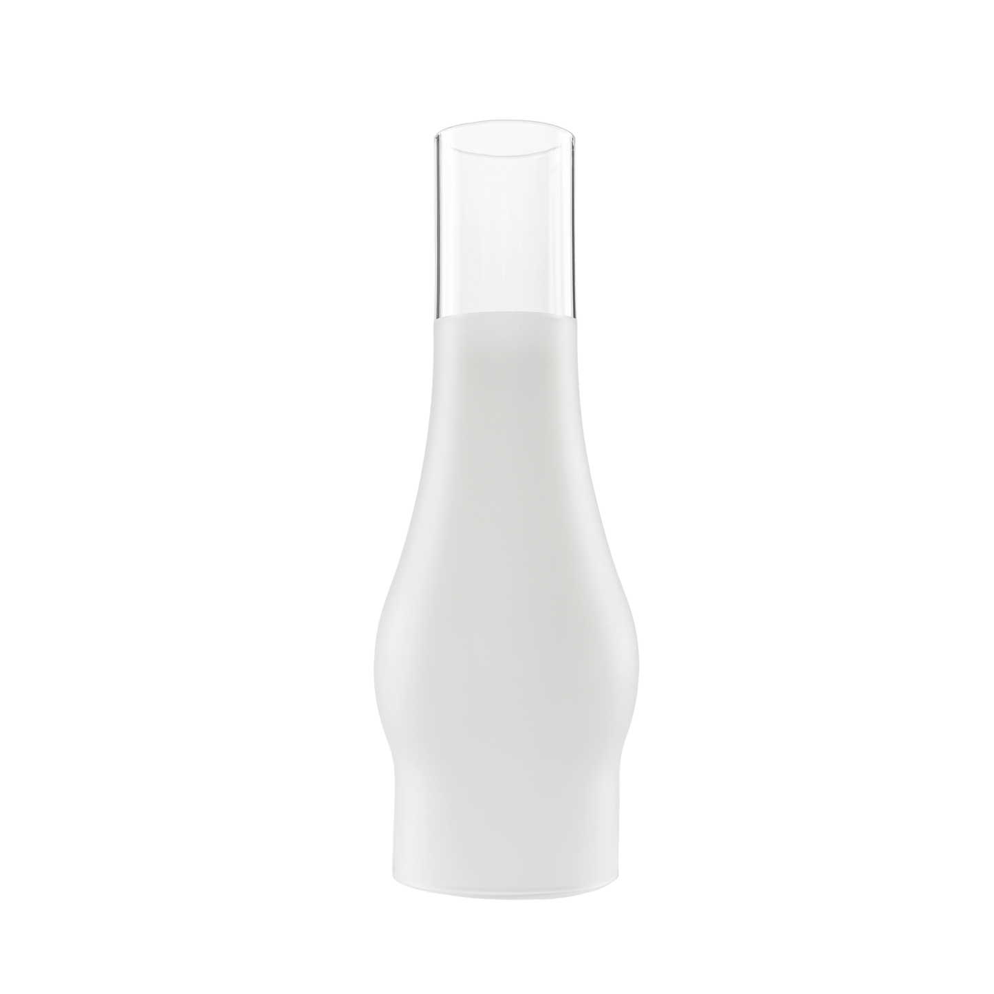 Light of Mine - 3" x 10" Slim Replacement Chimney with 3/4 of the Chimney Frosted for Oil Lamps (3" x 10" Frosted)