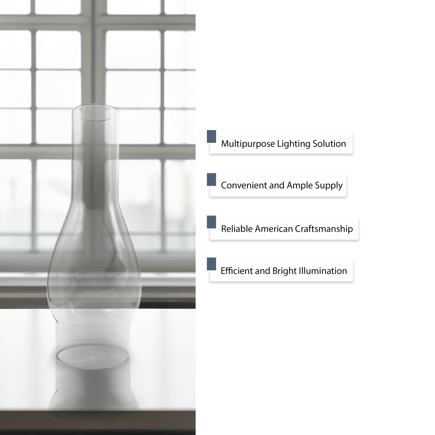 Light of Mine - Oil Lamp Replacement Kit Including 3" x 10" Chimney, #2 Brass Plated Burner, and 3/4" Replacement Wick Strips (3" x 10" Chimney, #2 Burner, Wick)