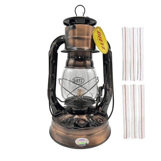 Light Of Mine - Dietz #08 Air Pilot Bronze Oil Lantern with Replacement Wick Strips (Bronze)
