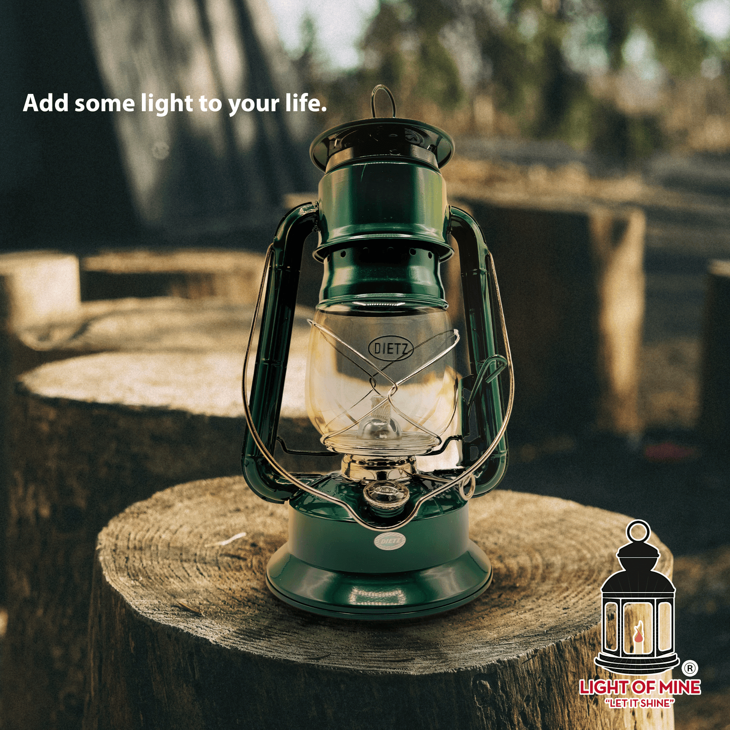 Light Of Mine - Dietz #2000 Millennium Cooker Green Oil Lantern with 5/8" Replacement Wick Strips (Green)
