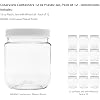Plastic PET Jars with Lids Lot (12, 12 ounces) by Clear View ContainersTM
