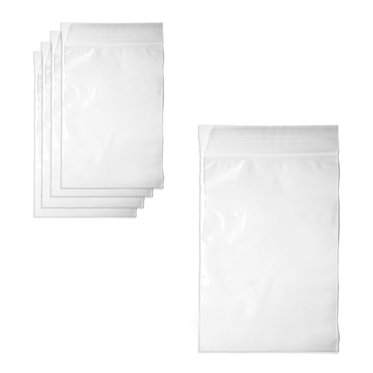 Clearview Containers - 50 Pack of 6" x 9" High Quality Recloseable Zip Bags