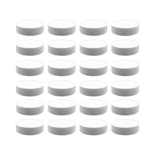 Clearview Containers - 70RG White Plastic 24 Pack Replacement Lids with Leak Proof Liner - 70/450 RG Plastic Replacement Lids (24pk, White Lids)