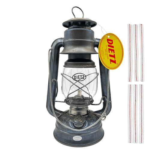 Light Of Mine - Dietz #76 Original Unfinished Oil Lantern with 1/2" Replacement Wick Strips (Unfinished)