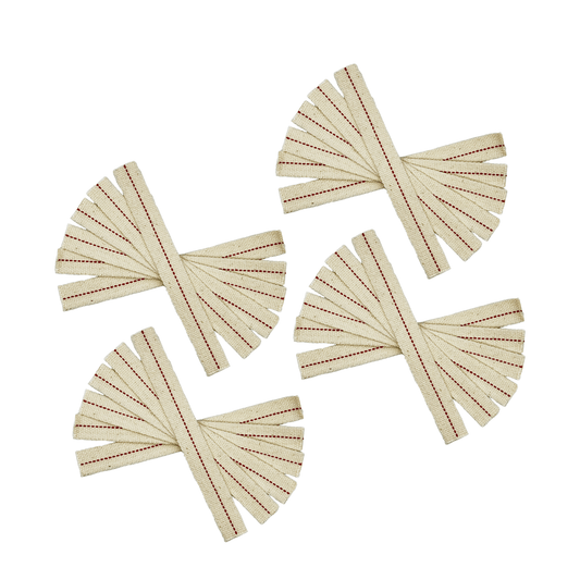 Light of Mine - 7/8" Inch - 8" Long Wick Strips, 100% Cotton Flat Wick - 24 Pack, for Paraffin Oil, Kerosene Based Lanterns, and Oil Lamps with Genuine Red Stitch
