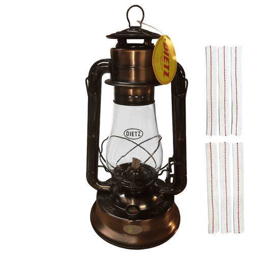 Light Of Mine - Dietz #80 Blizzard Bronze Oil Lantern with Replacement Wick Strips (Bronze)