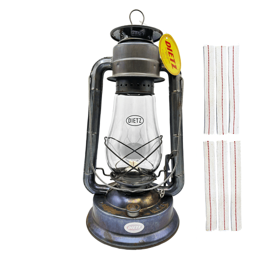 Light Of Mine - Dietz #80 Blizzard Unfinished Oil Lantern with 7/8" Replacement Wick Strips (Unfinished)