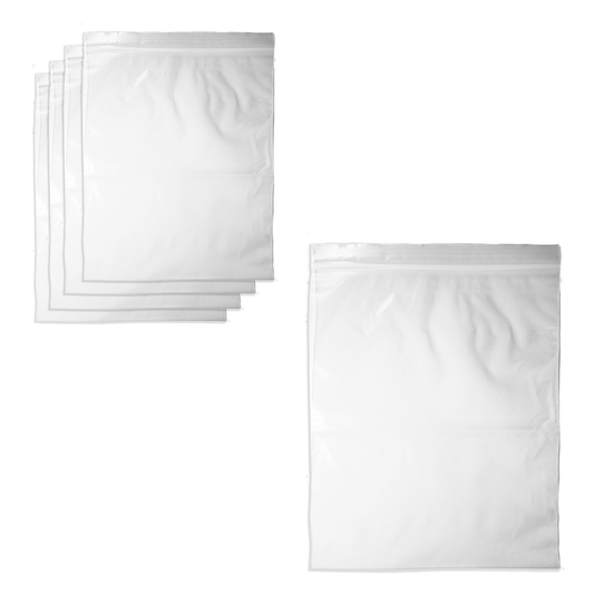 Clearview Containers - 50 Pack of 8" x 10" High Quality Recloseable Zip Bags