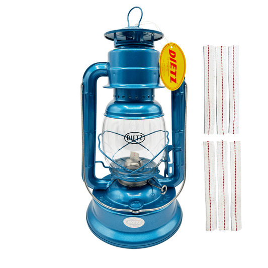 Light Of Mine - Dietz #90 D-Lite Blue Oil Lantern with 7/8" Replacement Wick Strips (#90 Blue)