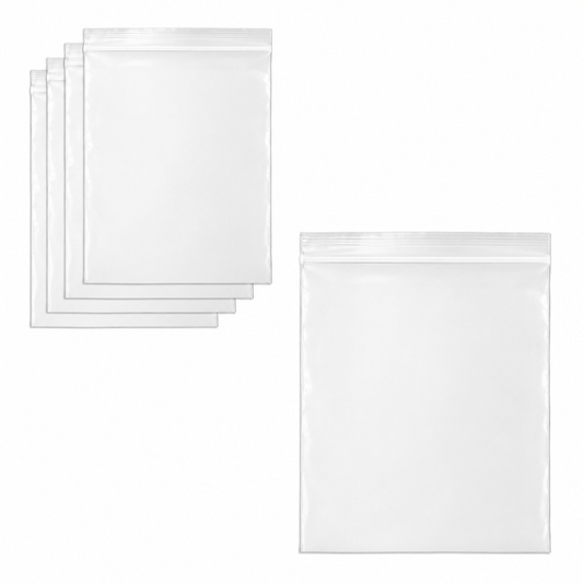 Clearview Containers – 1000 Pack 8" x 10" Clear Reclosable Zip Bags, 2 MIL Thick Plastic Zipper Storage Bags for Small Parts, Hardware, Crafts, Beads, Jewelry & Organization