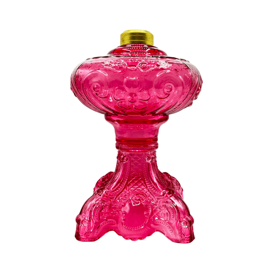 Light of Mine - Princess Feather Oil Lamp Replacement Cranberry Base (Base Only)