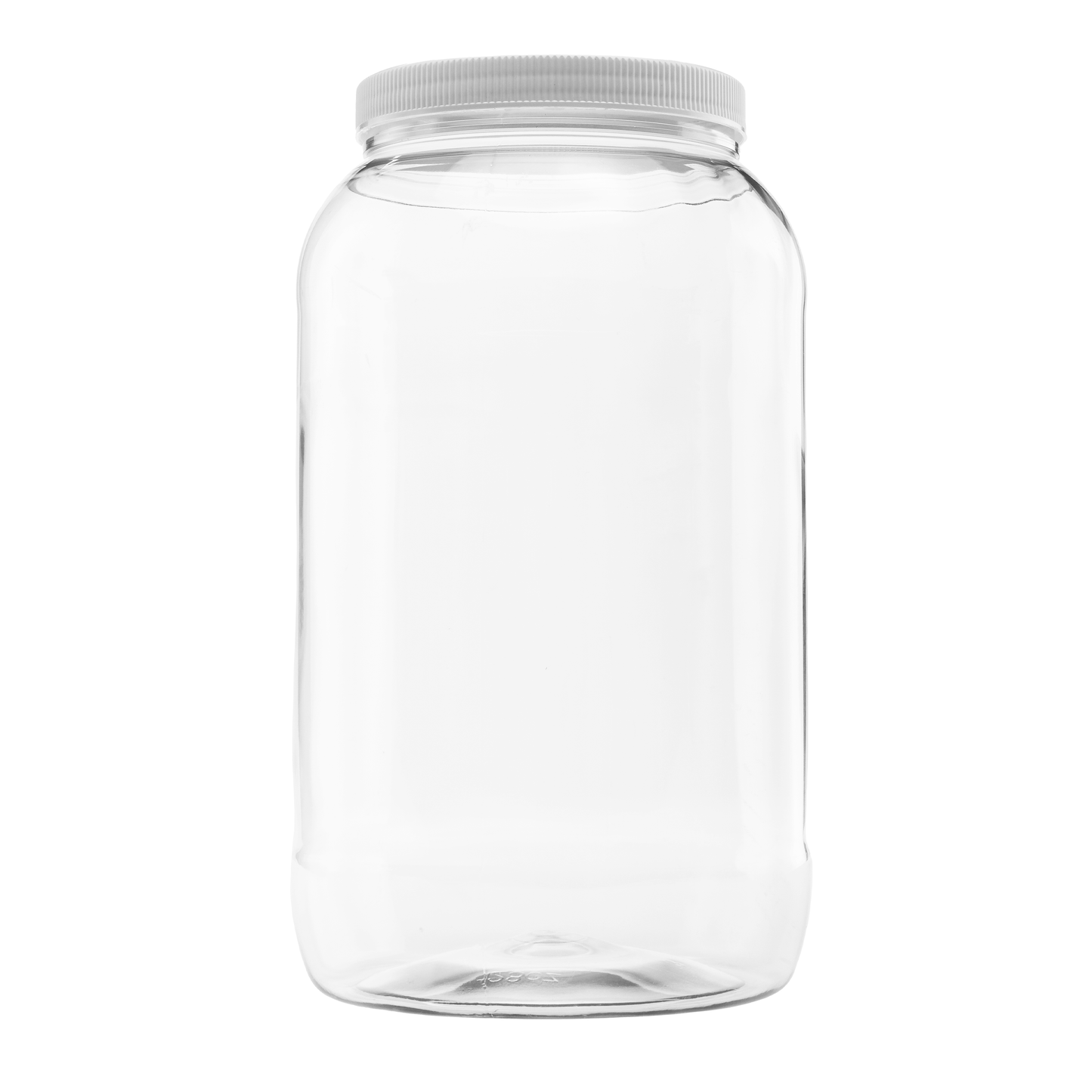 1 gallon plastic jar, wide mouth, clear, with lined fresh seal lid, shatter-proof container storage pet 4 quarts 128 ounce