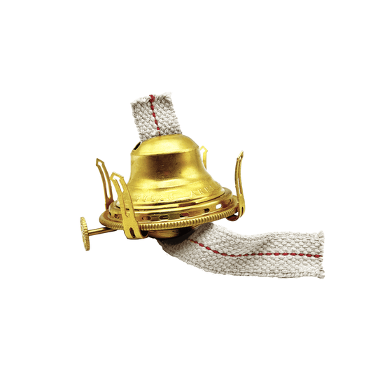 Light of Mine - Queen Anne Solid Brass Replacement Burner for Antique Hurricane Lamps (1 Pack)