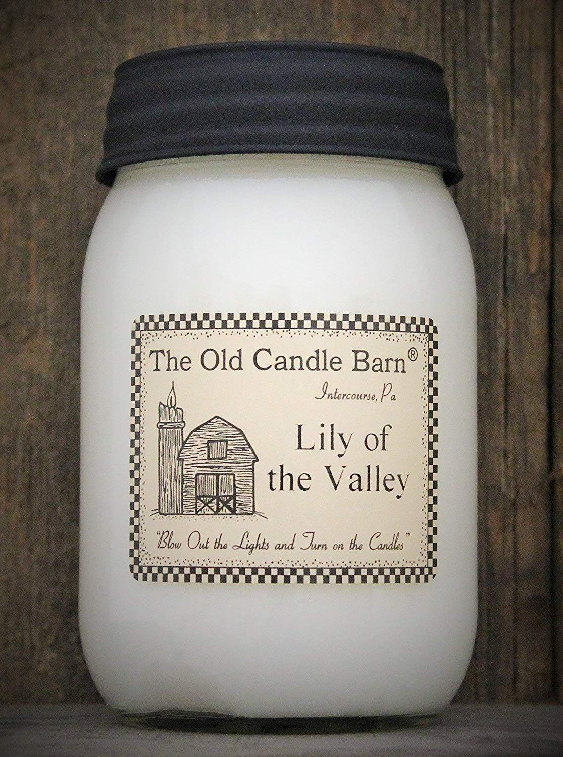 The Old Candle Barn Lily Of The Valley 16 Oz Jar Candle