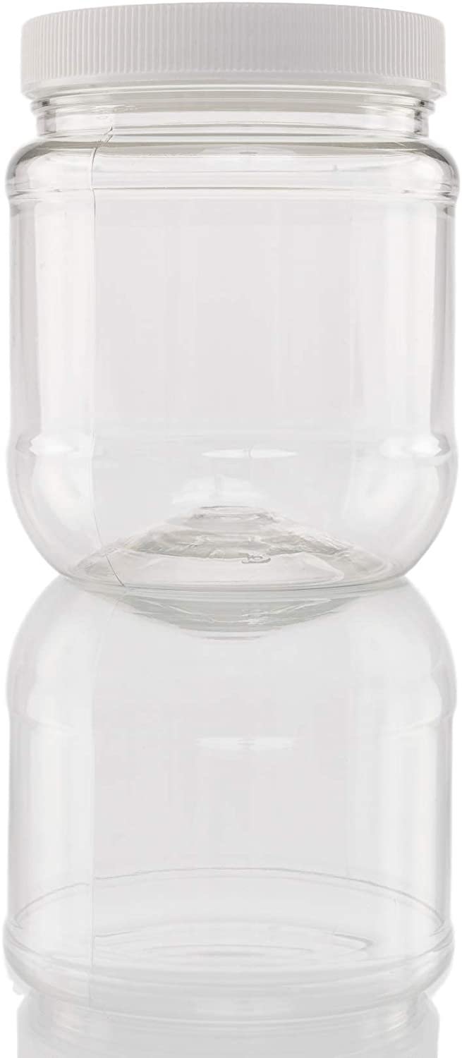 Plastic Jar with Pressurized Lid Pack of 12 (12oz) Crystal Clear