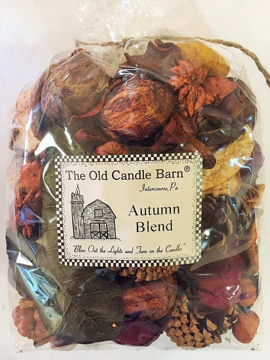 Old Candle Barn Autumn Blend Large 8 Cup Bag - Perfect Fall Decoration or Bowl Filler - Beautiful Autumn Scent