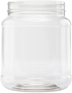 Clearview Containers |(Single) 5 LB / 80 oz Plastic Storage Container w/Lid | Kitchen Canister | Food Storage Jar| Airtight Pantry Container | Flour, Oats, Peanut Butter, Honey, Jams | Set of 1