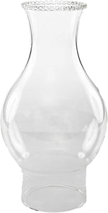 Light of Mine | 3" X 8 3/4" with 4 ¾” Bulge |Oil Lamp Globe Replacement Lamp | Oil Lamp Chimney | Hurricane Lamp Glass Replacement | Crystal Clear Beaded Top Chimney