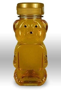 CLEARVIEW CONTAINERS 8 oz Net Weight Honey Bear with Flip Top Lid Plastic Squeeze Bear Wedding Party Favors