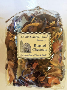 Old Candle Barn Roasted Chestnuts Potpourri Large Bag - Perfect Fall and Winter Decoration or Bowl Filler - Beautiful Autumn and Winter Scent