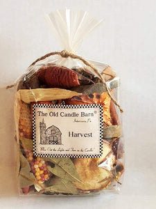 Old Candle Barn Harvest Potpourri 4 Cup Bag - Perfect Fall Decoration or Bowl Filler - Beautiful Autumn Scent